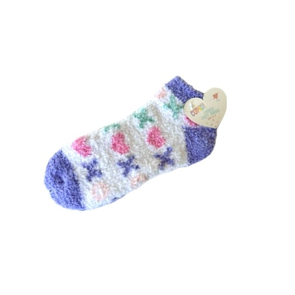 💕 NWT Women’s Cupid brand cozy ankle socks in soft polyester (fuzzy socks) - Picture 1 of 1